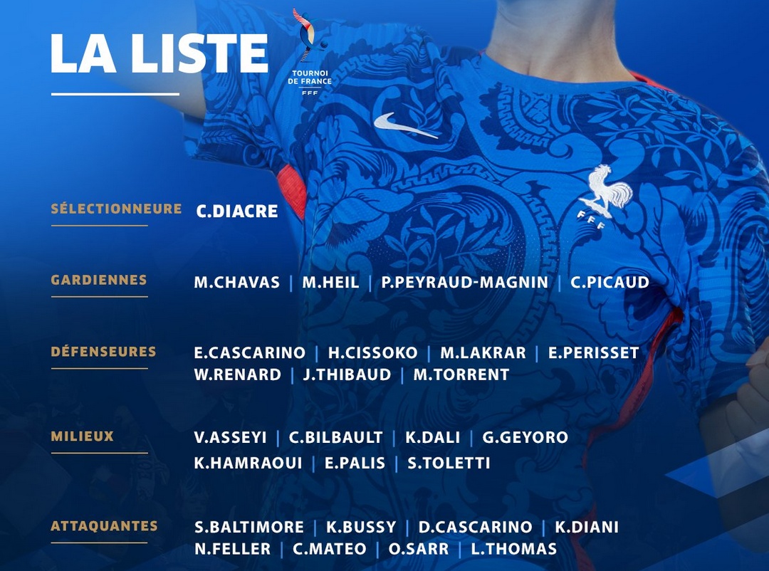 Tournoi de France: la liste de Corinne Diacre