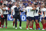 Les bleus au travail avant l'Italie