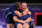 Aurélie Aubert médaillée d'or en boccia