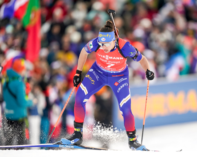 Julia Simon termine deuxième de la poursuite dames