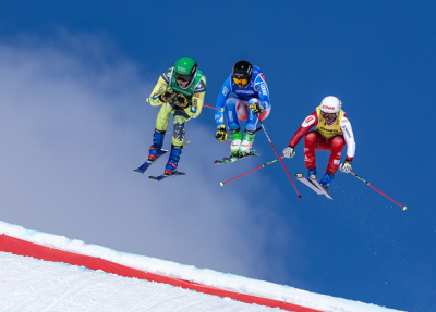 Youri Duplessis-Kergomard s’impose en ski-cross à Veysonnaz