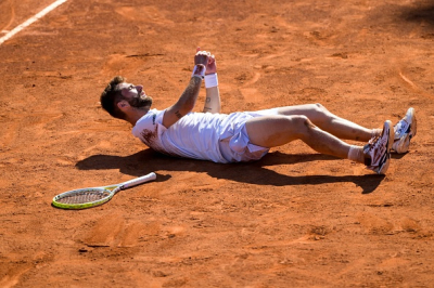 Corentin Moutet s'impose et attend Novak Djokovic