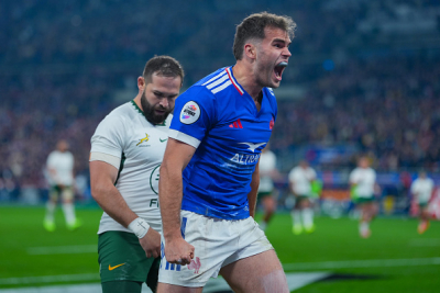 Damian Penaud recordman d'essais en bleu