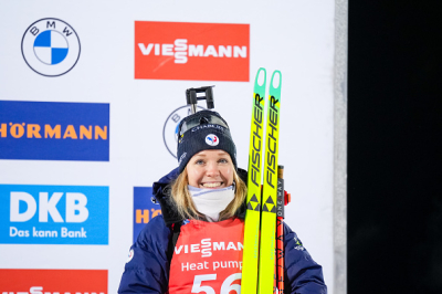 Océane Michelon monte sur le podium du sprint d’Ostersund