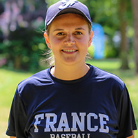 Camille Foucher, baseballeuse de l'équipe de France