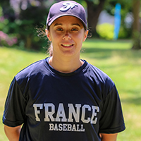 Frédérique Noury, baseballeuse de l'équipe de France