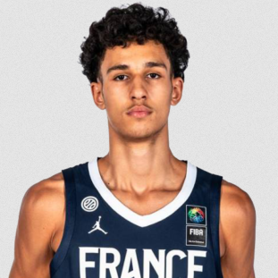 Zaccharie Risacher, basketteur de l'équipe de France