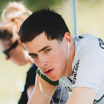Ellande Larronde, cycliste français de l'équipe de France