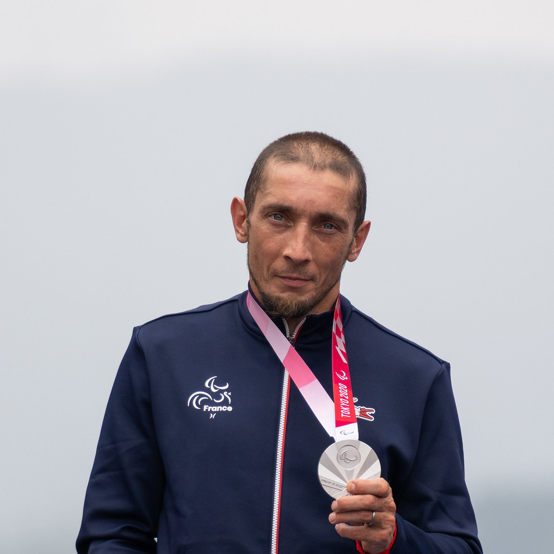 Loïc Vergnaud, cycliste français de l'équipe de France