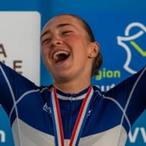 Elyne Roussel, cycliste française de l'équipe de France