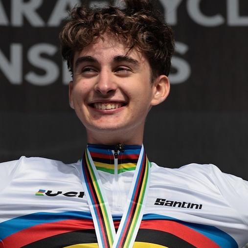 Paul Seixas, cycliste français de l'équipe de France