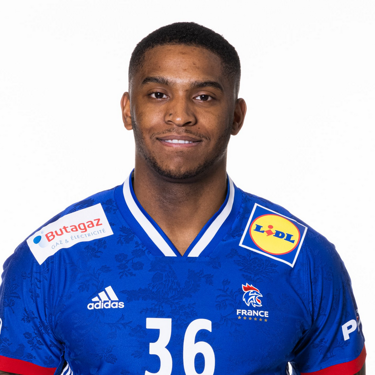 O'Brian Nyateu, handballeur de l'équipe de France