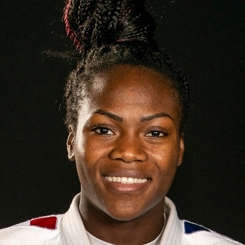 Clarisse Agbégnénou, judoka française de l'équipe de France