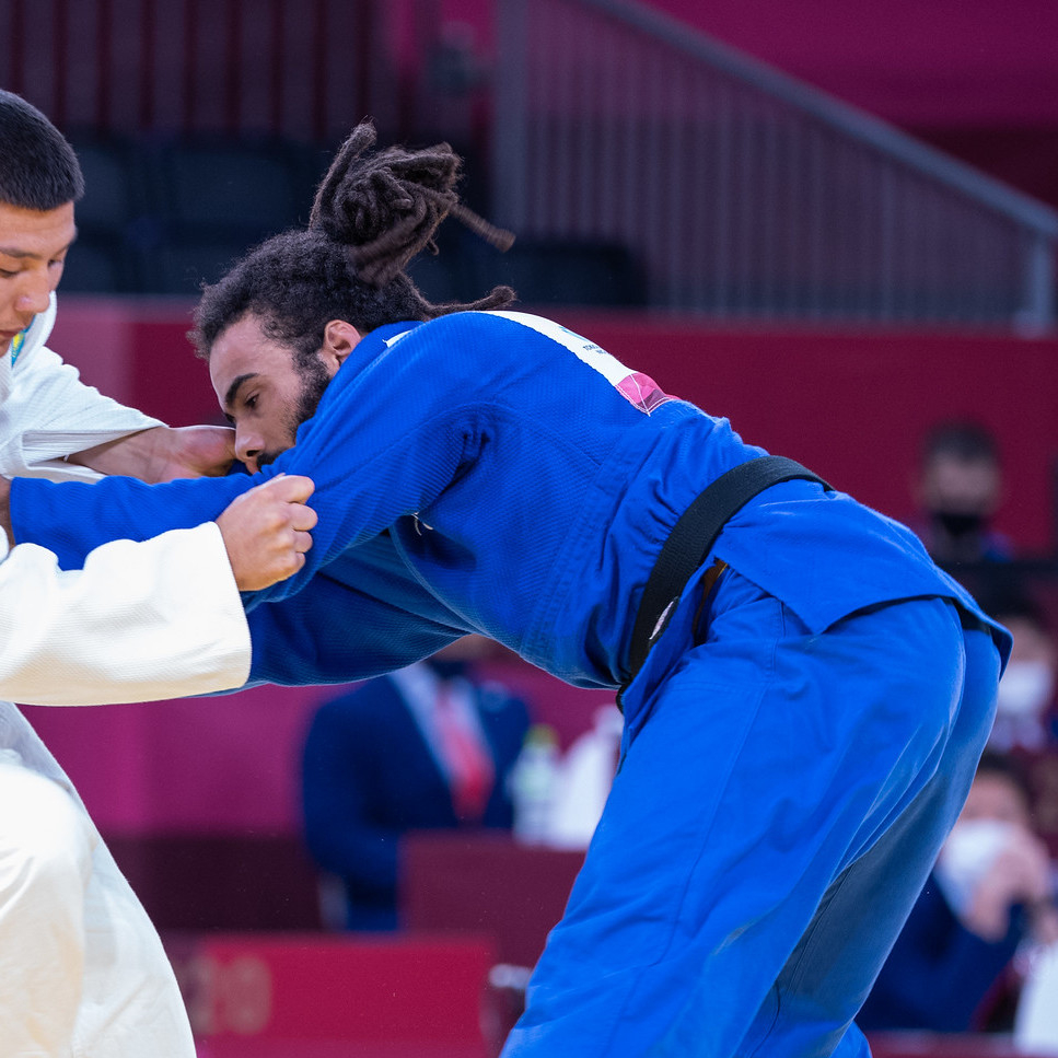 Hélios Latchoumanaya, judoka français de l'équipe de France