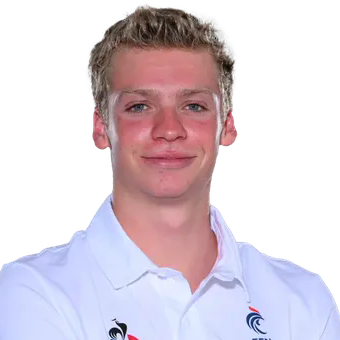 Léon Marchand, nageur français de l'équipe de France