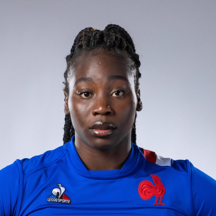 Madoussou Fall, rugbywoman de l'équipe de France