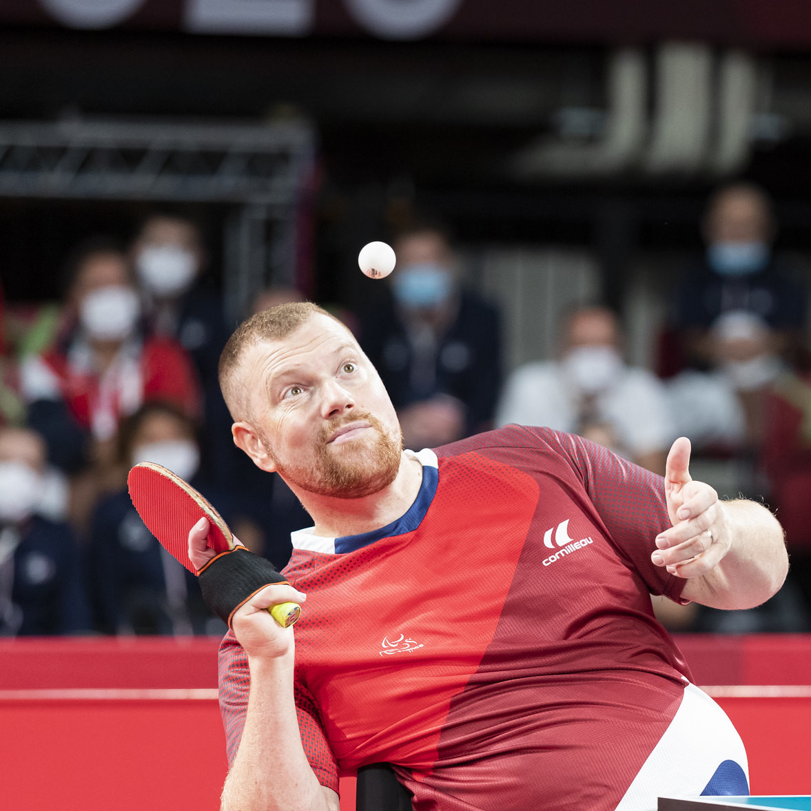 Fabien Lamirault, pongiste français de l'équipe de France