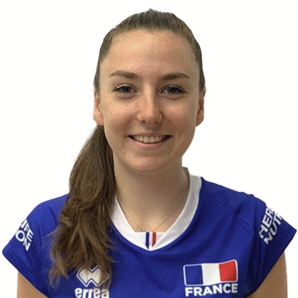 Mahé Mauriat, volleyeuse de l'équipe de France